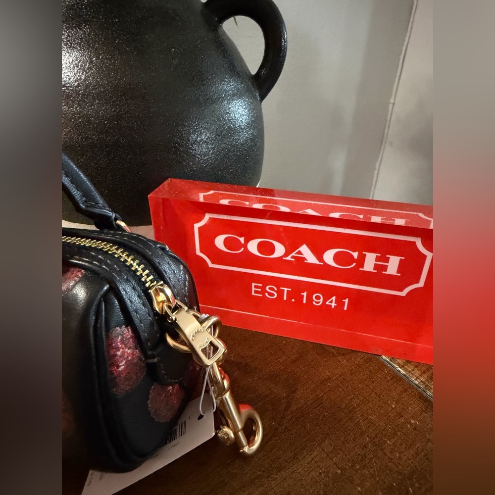 Coach Cherry Rowan Bag Charm (NWT) - Picture 5 of 7